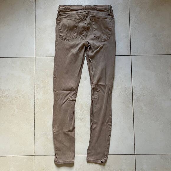 Helmut Lang Tan Light Brown Skinny Jeans USA Made Size 28 - Picture 5 of 10